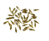 Golden ball dangle charms beads latkan jhumki/Necklace and Bangle metal beads for Jewellery Making. LOOP-023